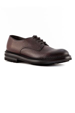 Stringata in pelle martellata bordeaux GREEN GEORGE | 9019651